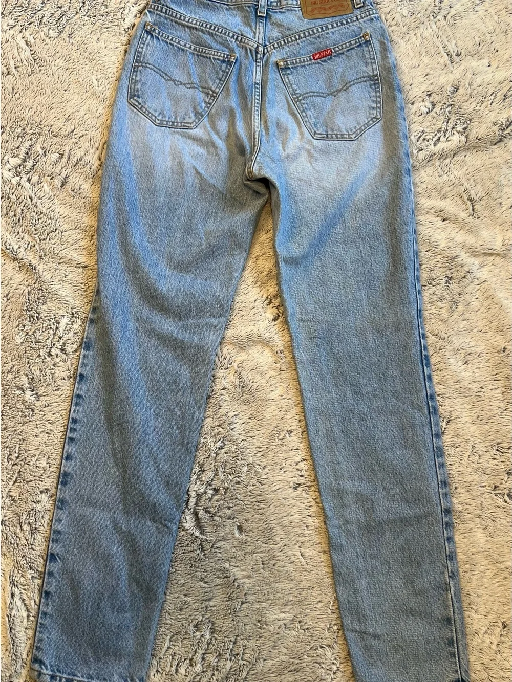 Big Star women  Light Blue Slim Straight Mom Jeans